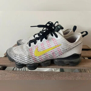 Nike Air VaporMax FK 3 GS White Dynamic Yellow - BQ5238 102 - Size: 6Y /…